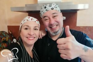 El chef Mario Neri y su esposa Marcela Vergara